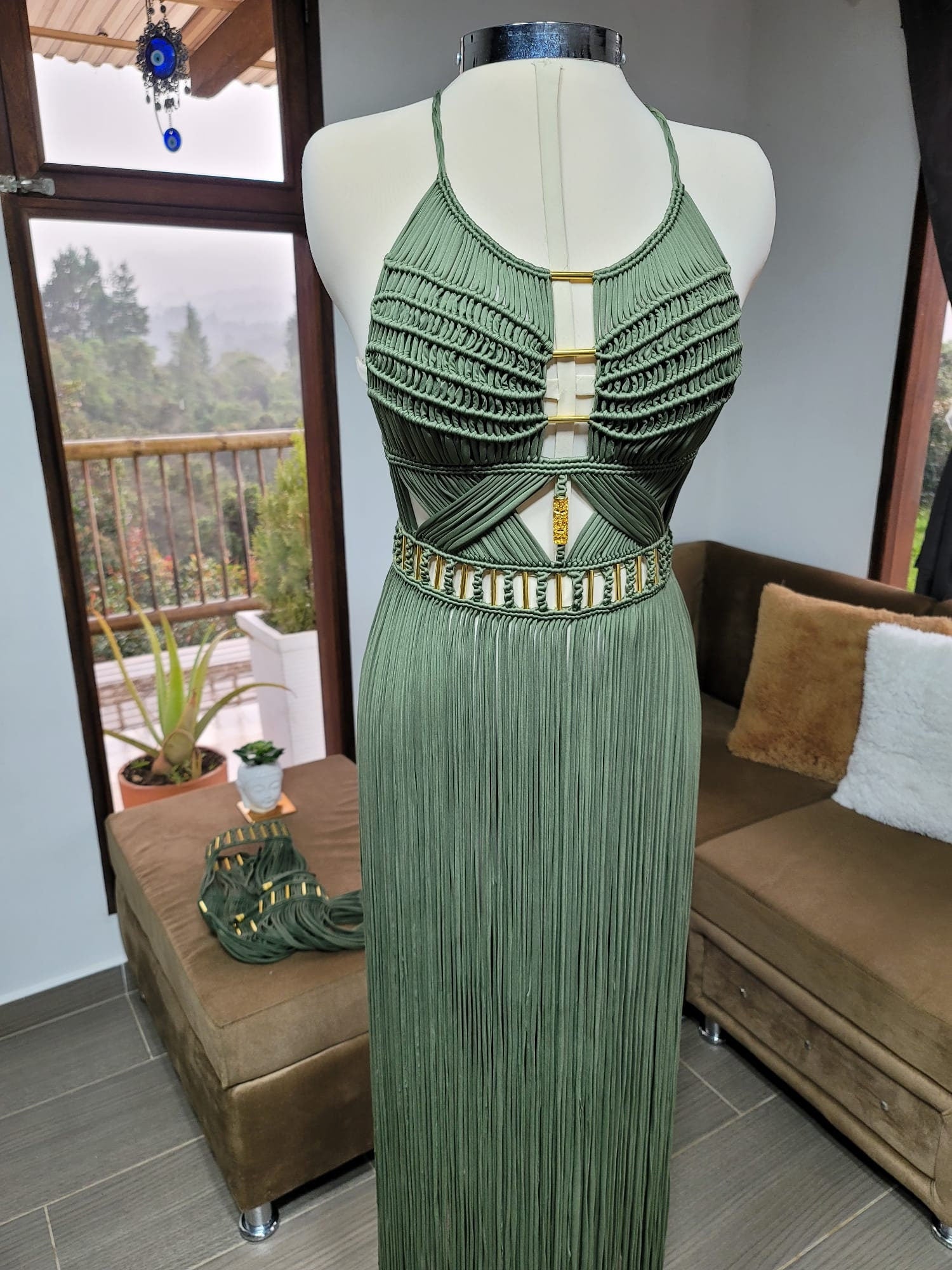 Green dress, summer dress, Festival dress Artemis. Festival clothing, Festival outfit women, Rave outfit, Rave girl, Beach dress.