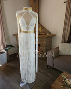 Boho Chic, Wedding Dress, La Forza Midi Dress - Perfect Beach Party & Rave Outfit, women dresses - ALTYSAN