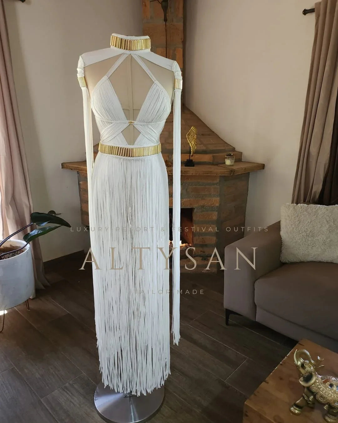 Boho Chic, Wedding Dress, La Forza Midi Dress - Perfect Beach Party & Rave Outfit, women dresses - ALTYSAN