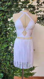 Macramé Mini Dress - Sexy Vacation & Beach Party Outfit
