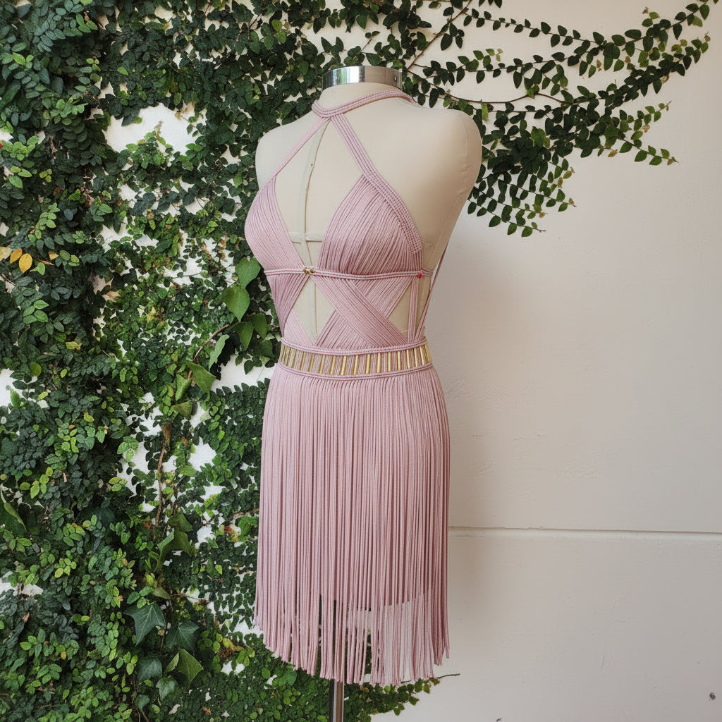 Macramé Mini Dress - Sexy Vacation & Beach Party Outfit