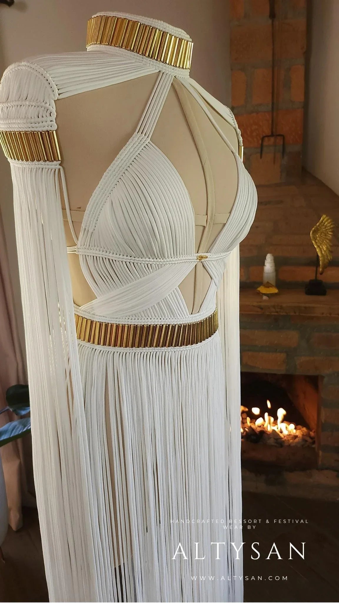Boho Chic, Wedding Dress, La Forza Midi Dress - Perfect Beach Party & Rave Outfit, women dresses - ALTYSAN