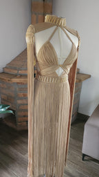 Macramé Festival Dress - Luxury Fringe Boho Rave Outfit