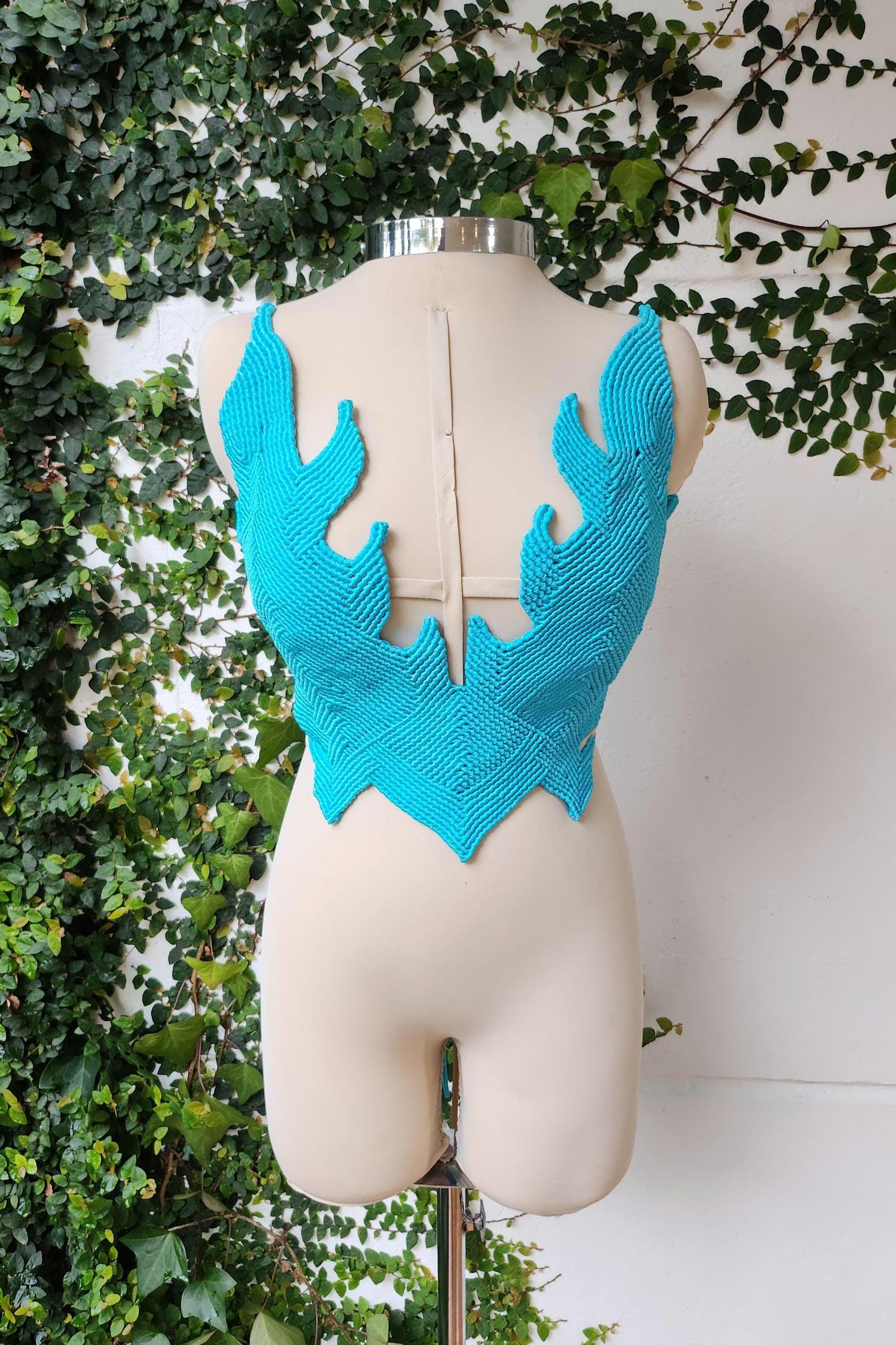 Boho Chic Corset Twin Flames Macrame Top