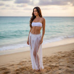 multifunctional skirt, handmade in macramé