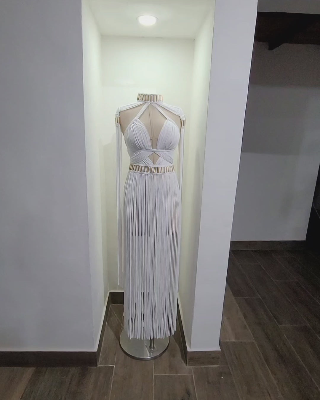 Boho goddess maxi dress, ethereal beach wedding gown - Ariel
