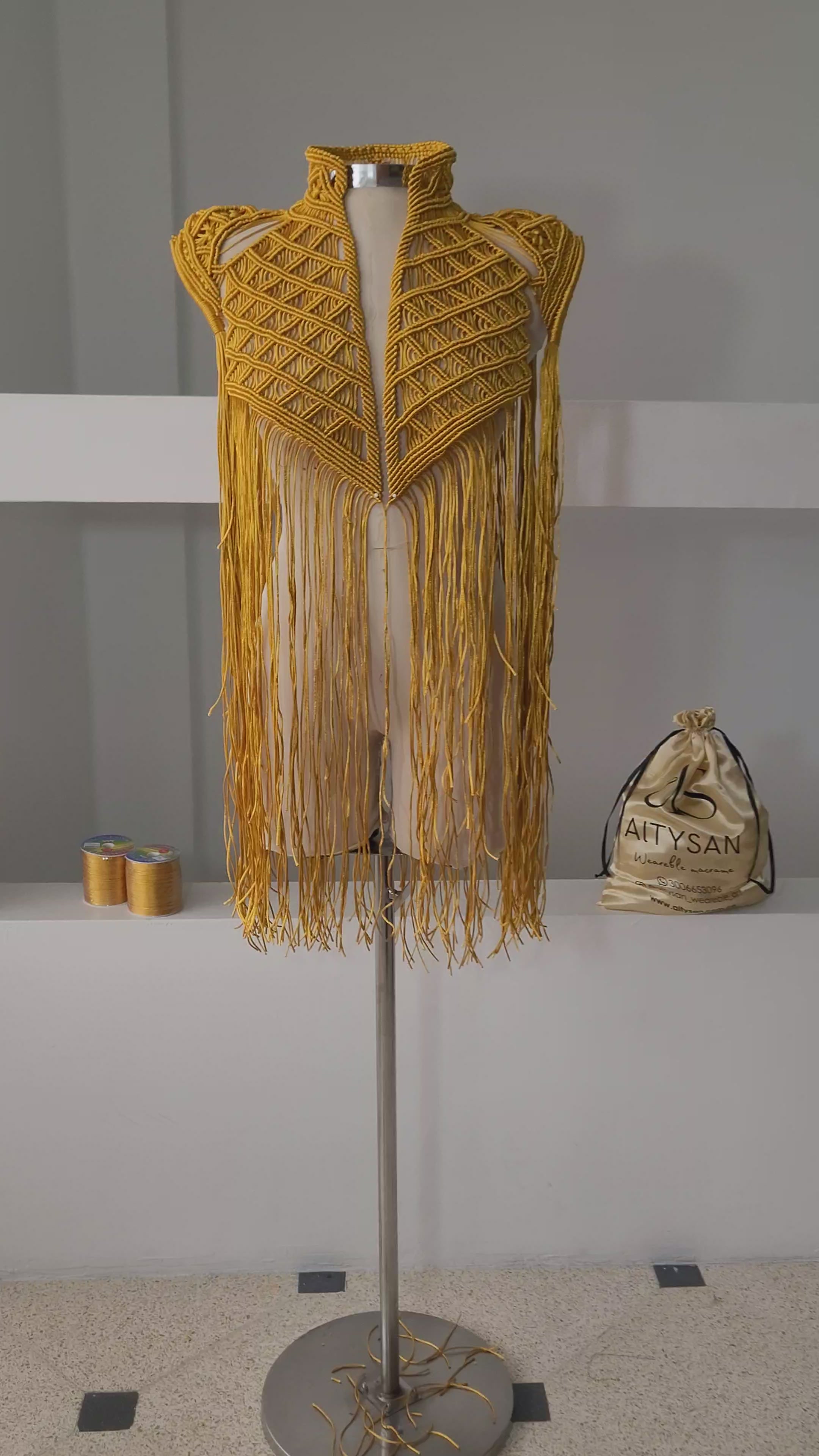 Boho Macramé Cape Vest – Handmade Festival - Atlas