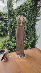 Macramé Festival Dress - Customizable Two-Color Design