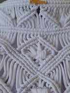 Men's Macramé Cape Horus – Unisex Festival Poncho