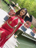 Imperial Fringe Gown Cleopatra