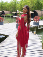 Imperial Fringe Gown Cleopatra