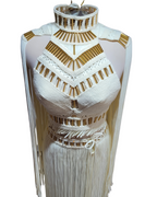 Luxury Handmade Macramé Royalty Dress - Festival & Special Events Boho Gown