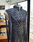 Men's Macramé Cape Horus – Unisex Festival Poncho