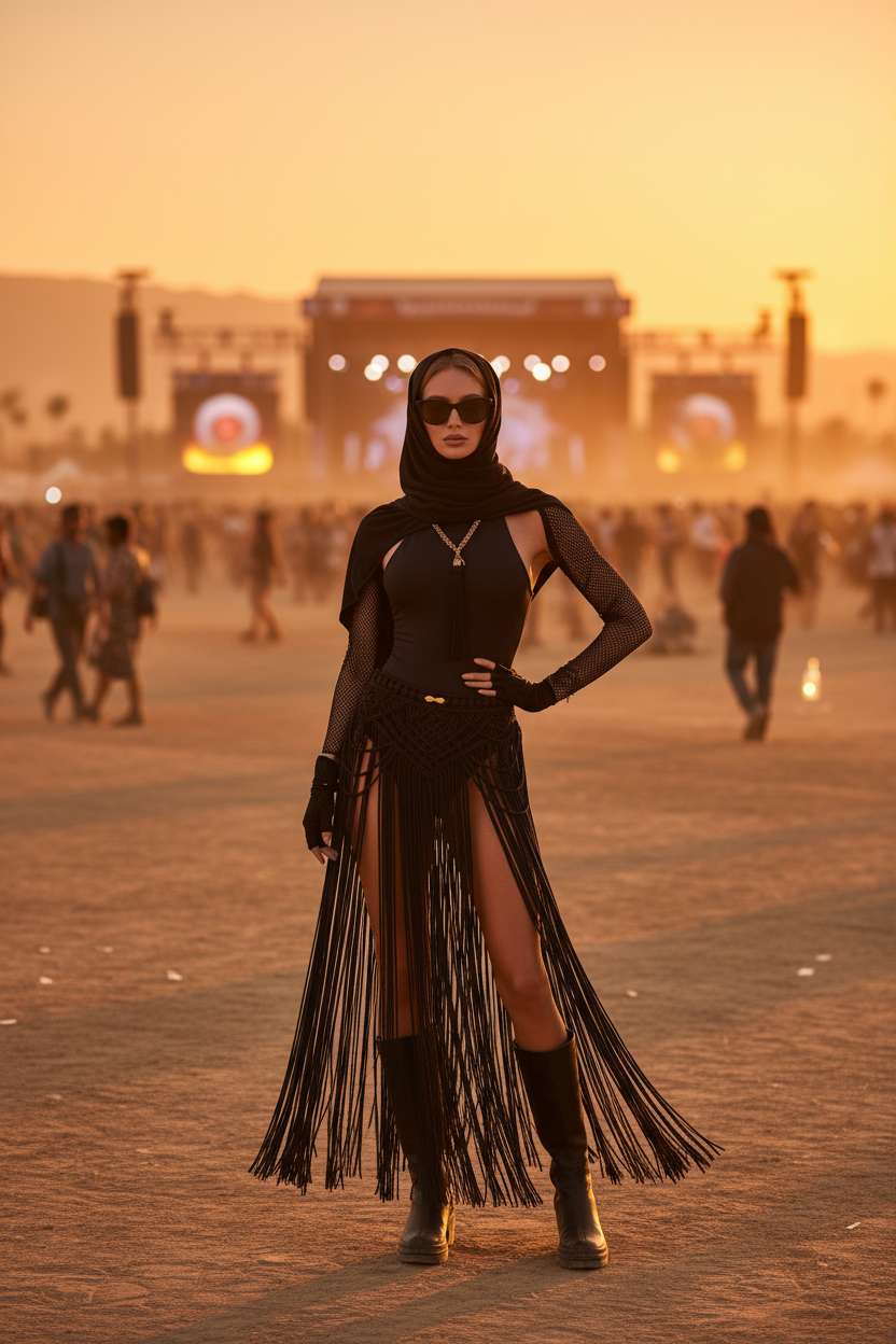 Handmade Macramé Convertible Skirt - Multifunctional Festival & Beach Wear