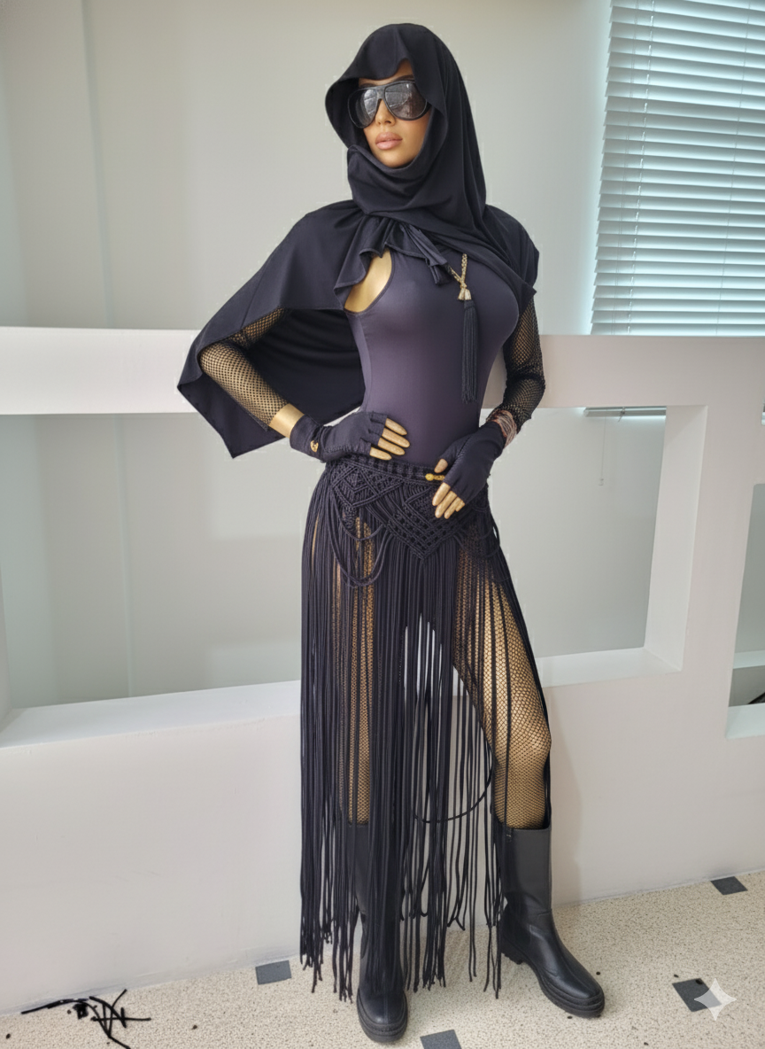 Handmade Macramé Convertible Skirt - Multifunctional Festival & Beach Wear