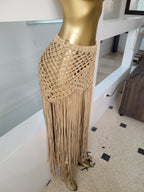 Macramé Fringe Wrap Skirt Solaris