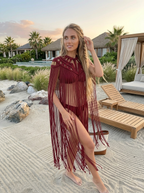 Hand-Knotted Macramé Shrug Millie
