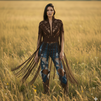 Scorpion Macramé Fringe Vest - Unisex Festival Statement Vest