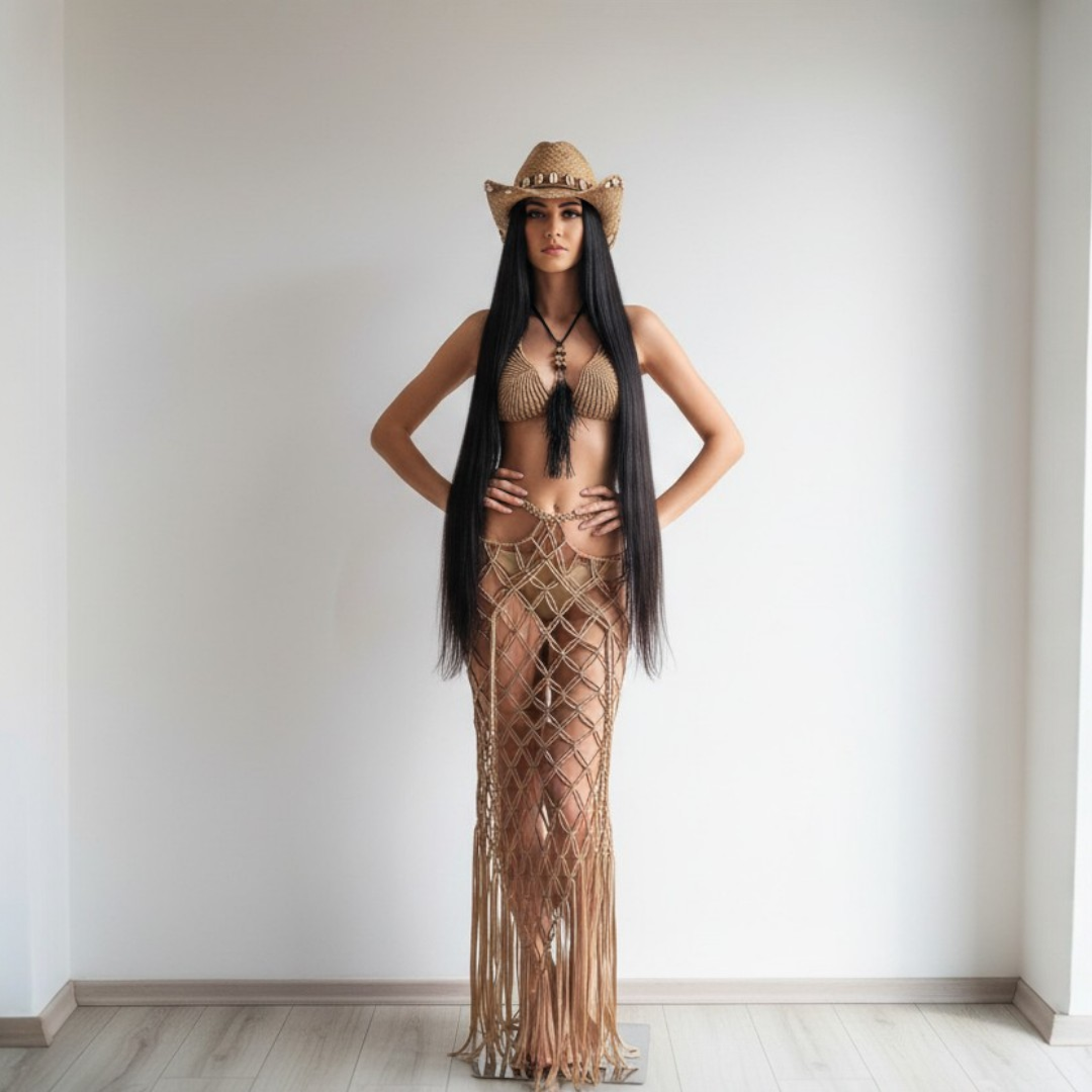 Versatile Macramé Cover Up - Skirt or Dress - Lyra