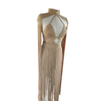 Macramé Festival Dress - Luxury Fringe Boho Rave Outfit