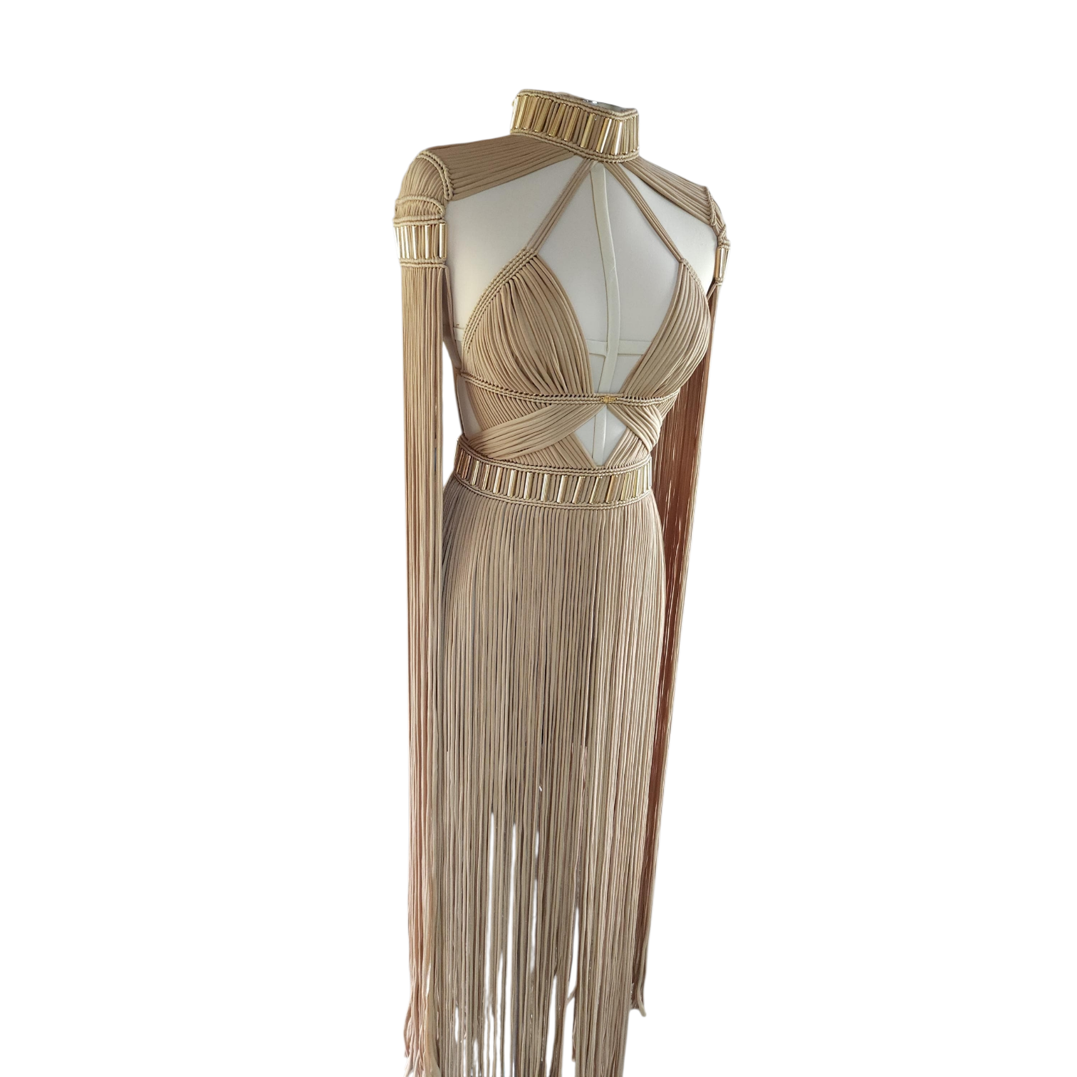 Macramé Festival Dress - Luxury Fringe Boho Rave Outfit