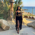 Greek goddess Boho chic long fringe dress Exclusive Design Dress La Forza
