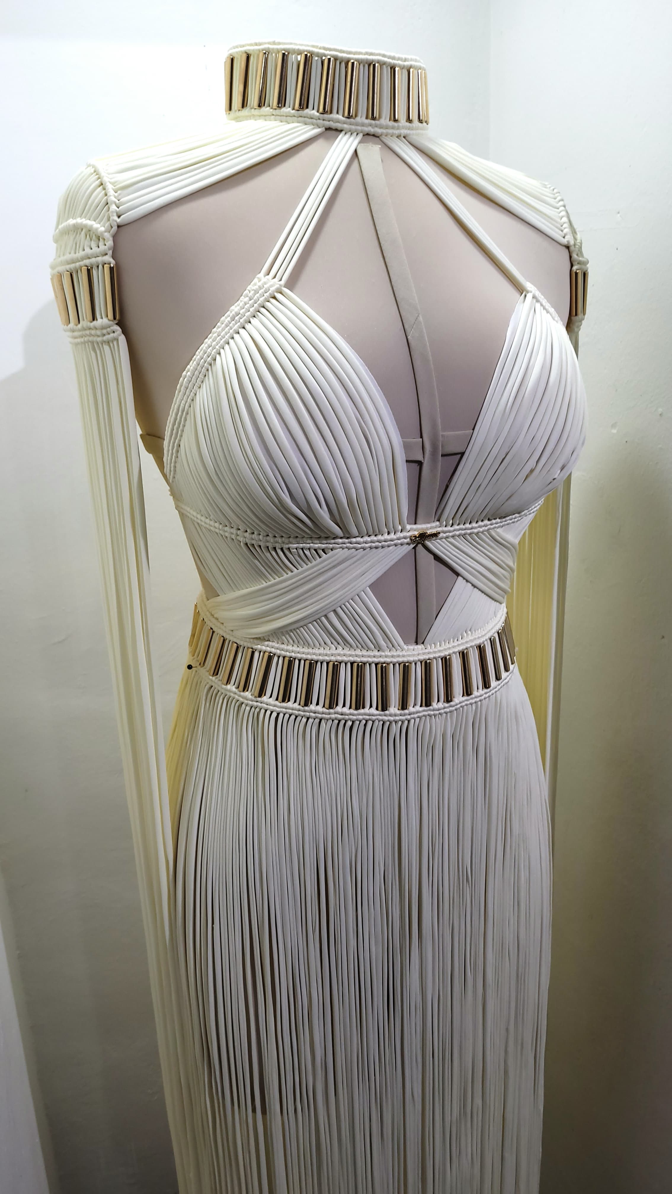 Greek Goddess Macrame Dress - Luxury Handmade Festival & Wedding Dress