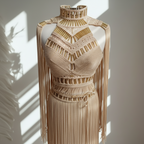 Luxury Handmade Macramé Royalty Dress - Festival & Special Events Boho Gown