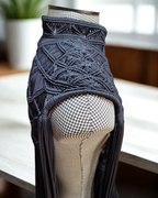 Men's Macramé Cape Horus – Unisex Festival Poncho