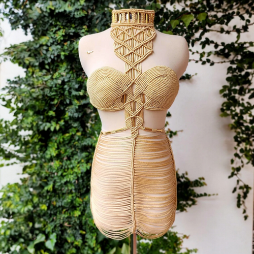 Boho chic fashion, Festival Dress , Elegant Resort Wear, Cruise wear, Circe Goddess, mini dress