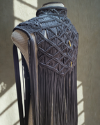 Men's Macramé Cape Horus – Unisex Festival Poncho