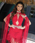 Imperial Fringe Gown Cleopatra