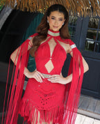 Imperial Fringe Gown Cleopatra