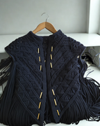 Men's Macramé Cape Horus – Unisex Festival Poncho