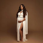 Maternity macrame dress