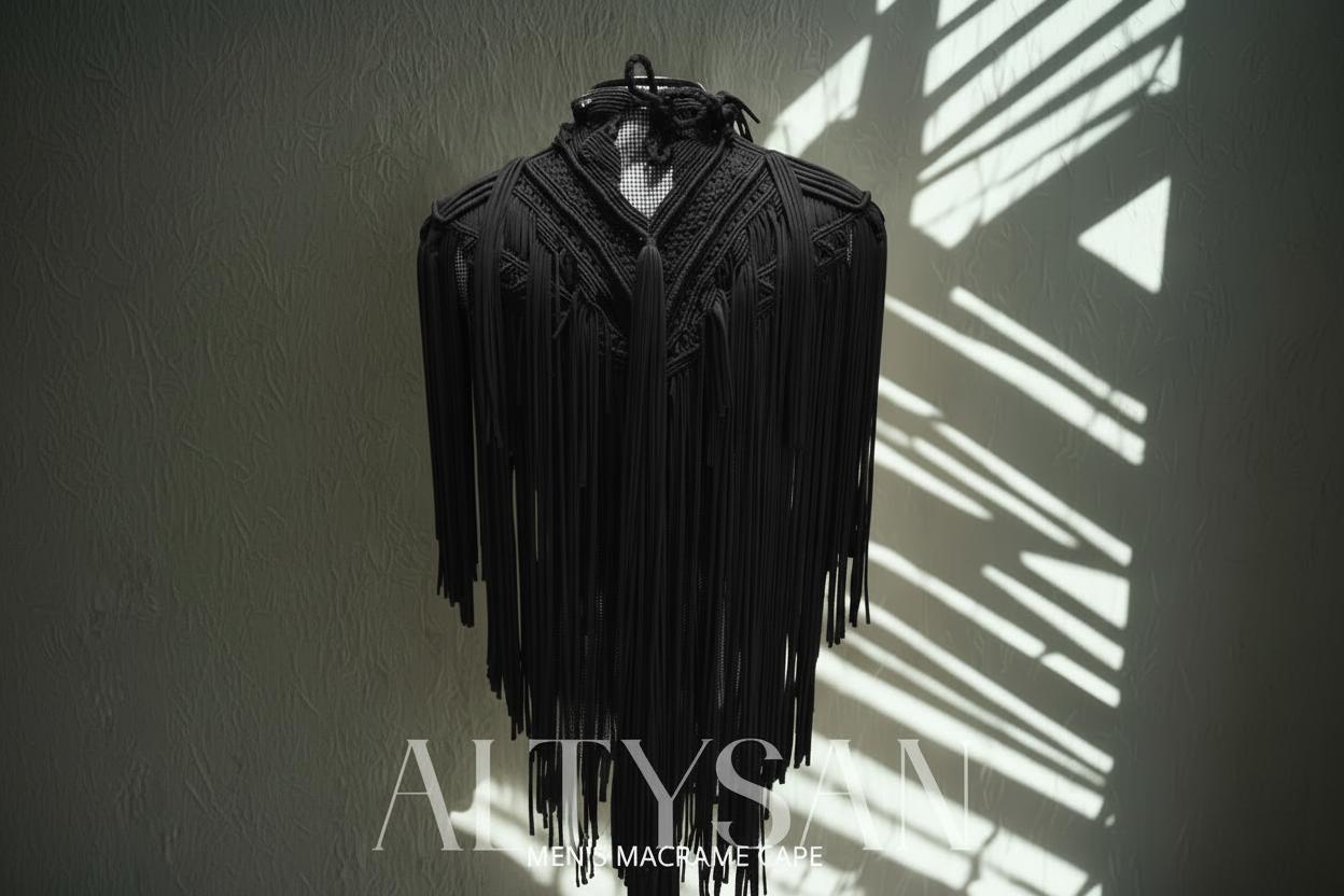 Festival Men's Cape - Handcrafted Unique Outfit for Him