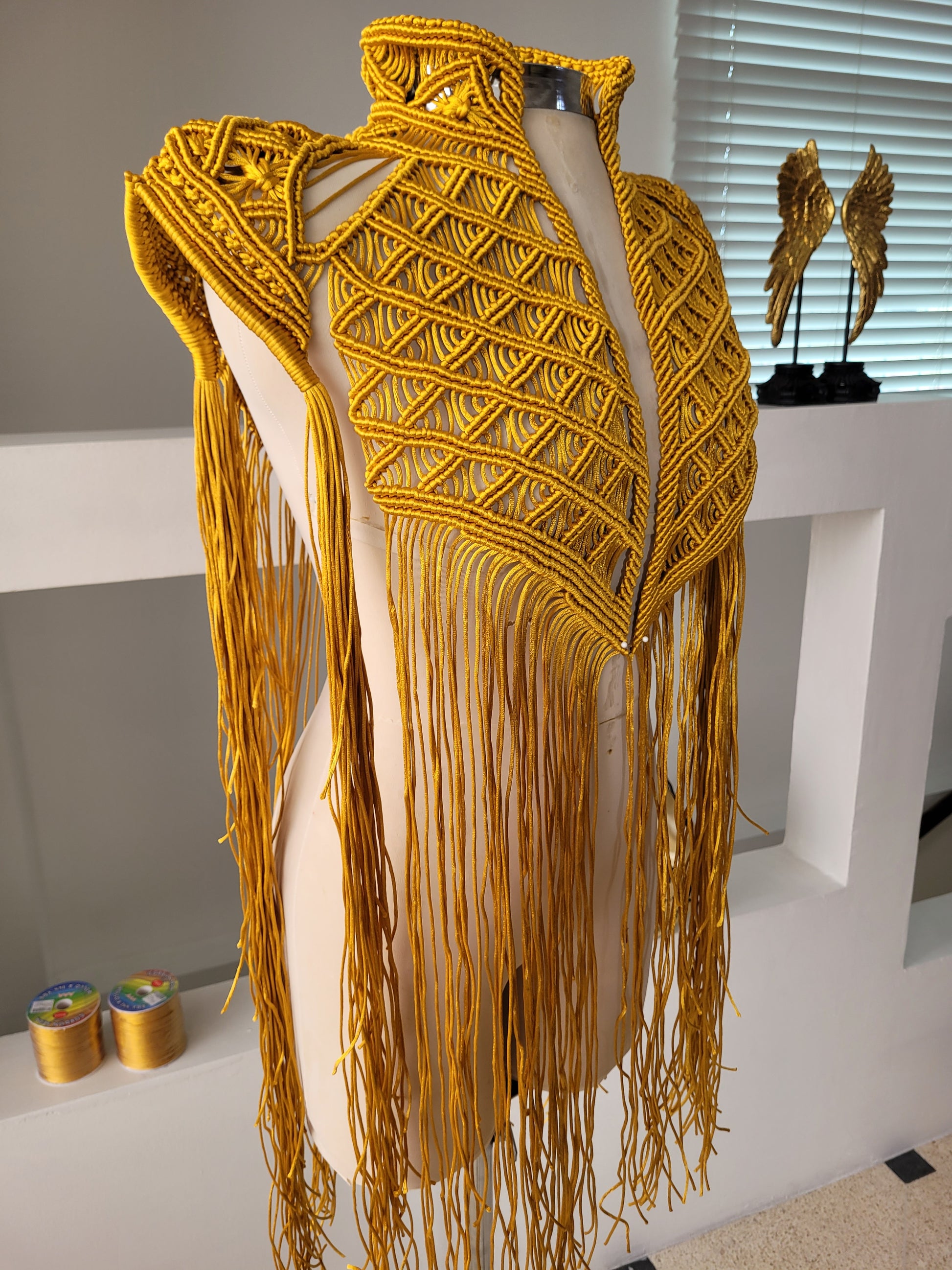Boho Cape, Festival Outfit, Burningman Outfit, Macrame Vest. concert outfit ideas