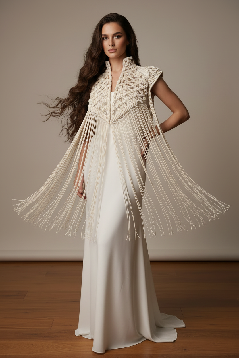 Boho Macramé Cape Vest – Handmade Festival - Atlas