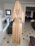 Hooded Macramé Cloak Sahara