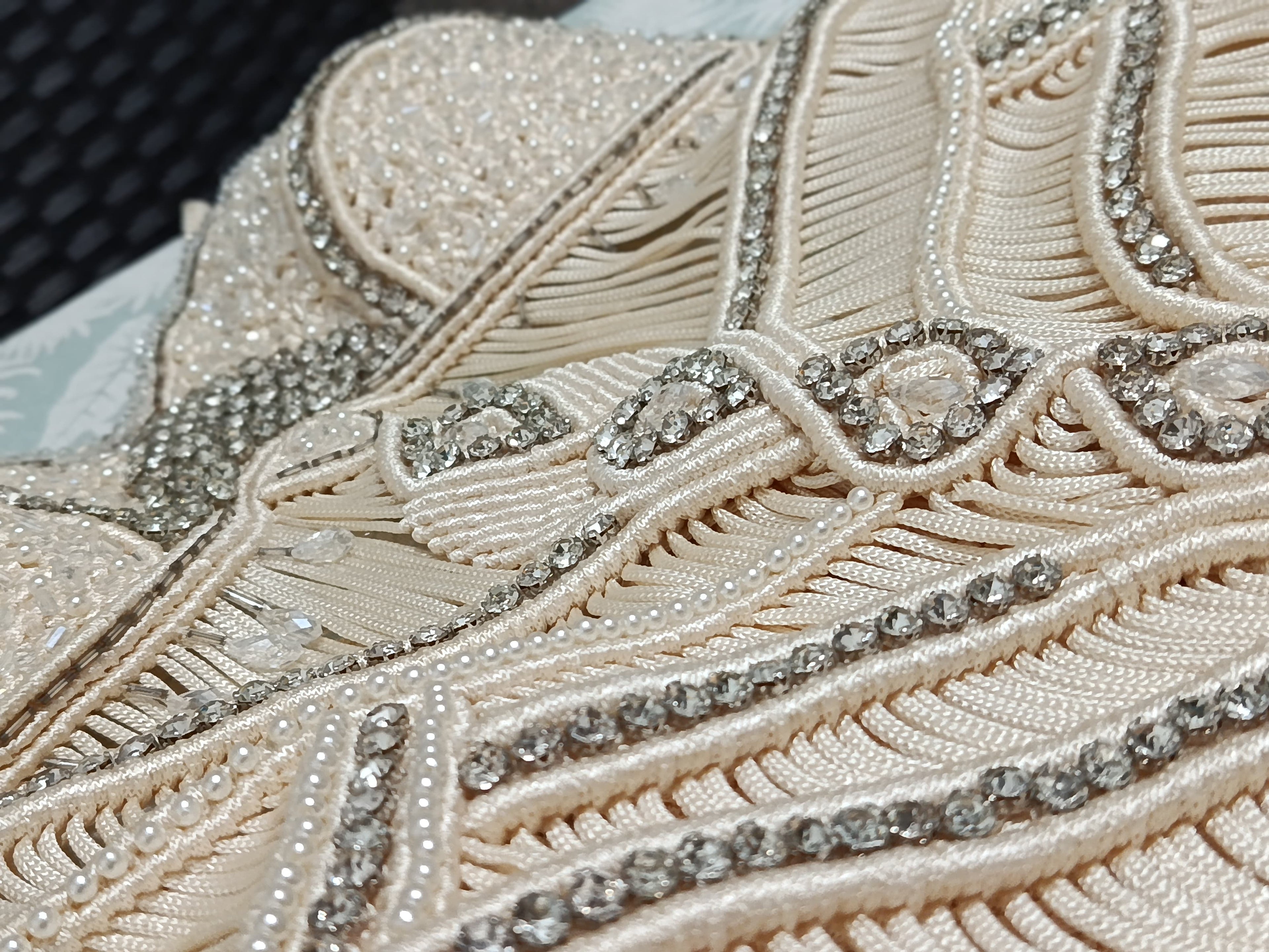 Pearl Goddess Dress Lumina, Custom Wedding & Evening Couture, Made to Measure