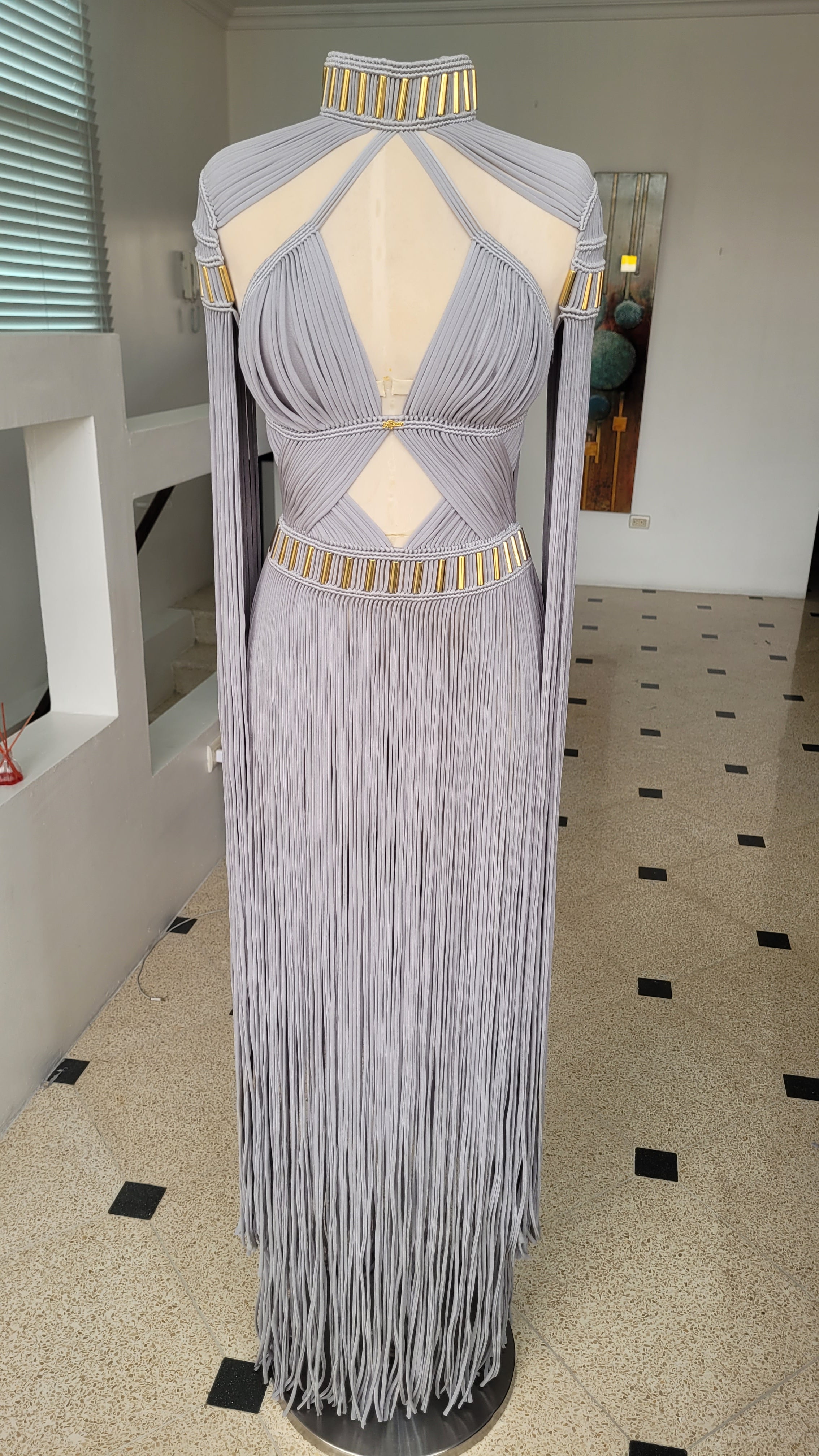 Macramé Festival Dress - Luxury Fringe Boho Rave Outfit