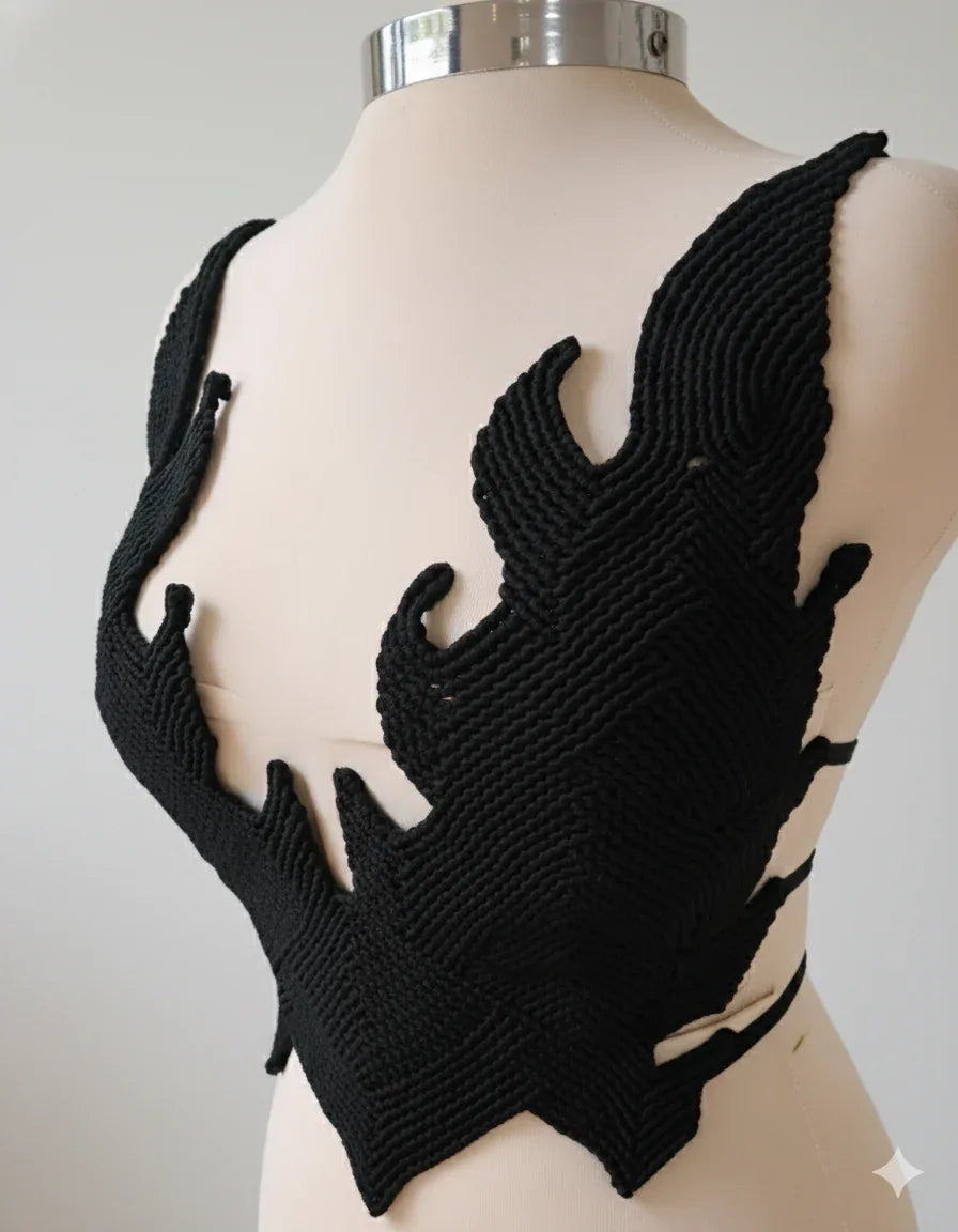 Boho Chic Corset Twin Flames Macrame Top - ALTYSAN