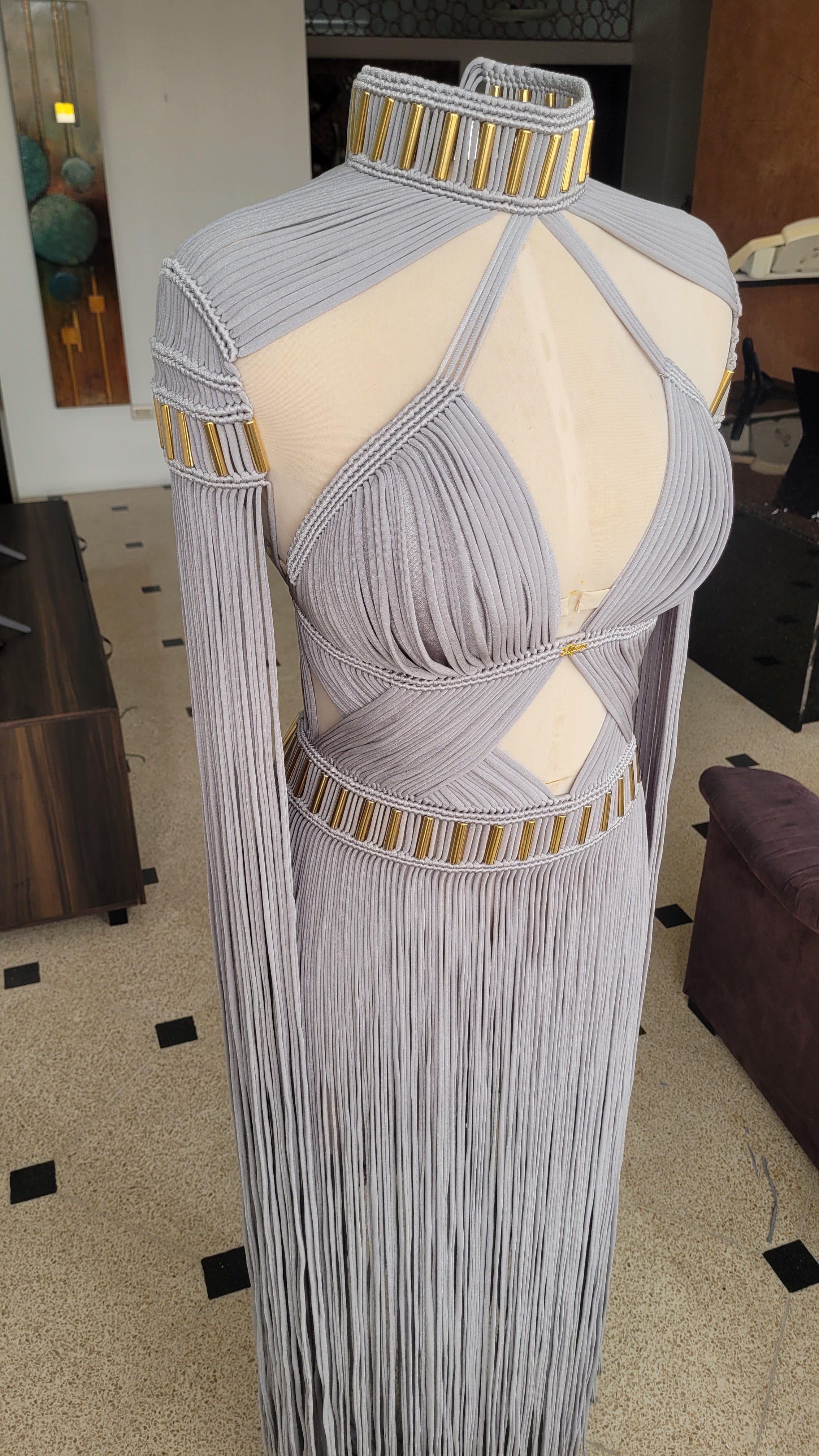 Macramé Festival Dress - Luxury Fringe Boho Rave Outfit